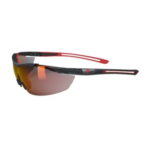 smoke red safety glasses